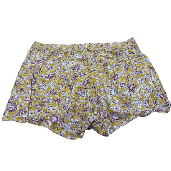 Old Navy Womens Floral Print Shorts Size L Cotton - Picture 2 of 6